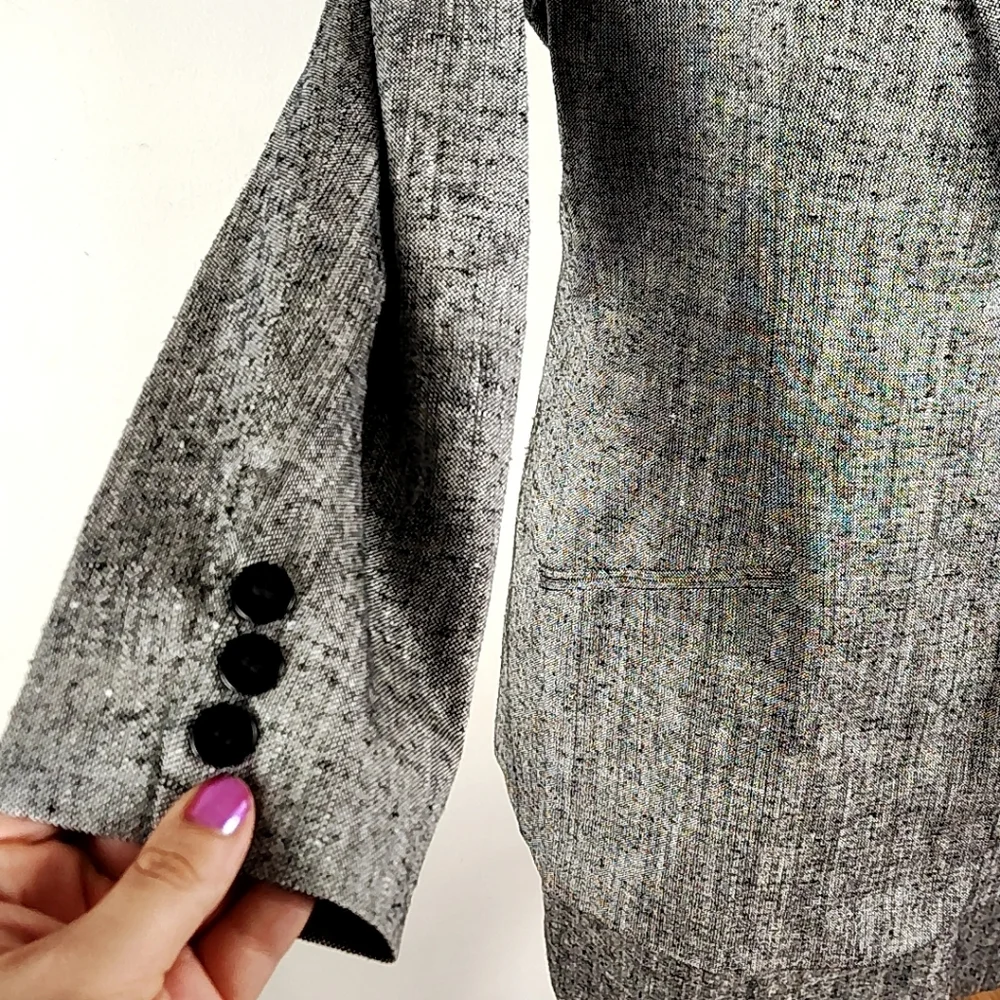 Vintage Silk Neiman Marcus 100% Silk Tweed Skirt Suit Set 90s Career Woman Wear